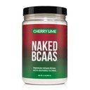 Ciliegia NAKED Lime BCAAs Aminoacidi Polvere, 100% puro 2:1:1:1 Formula, Aminoacidi a catena ramificata Vegan, Integratore naturale della polvere BCAA - 501 Grammi, 34 Serve