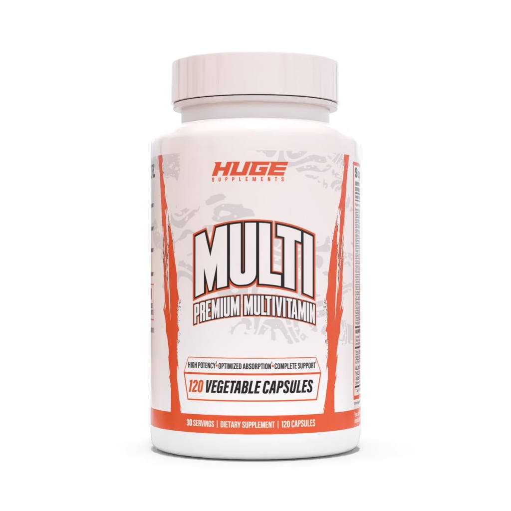 Enorme Multi, Multivitamina per gli uomini, Formula All-in-One ad alta per gli atleti & Bodybuilding, Vitamina & Mineral Replenishment, Supporti Immune System & Healthy Hormone Livelli (120 capsule)