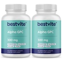 Alpha GPC 600mg per Serving (240 Capsule Vegetariani) (120x2) - No Stearates - Vegan - Non OGM - Gluten Free