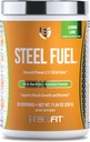 SteelFit Steel Fuel BCAAs Aminoacidi Polvere per Intra-Workout per accelerare la crescita del muscolo e l'eccedenza migliorata - 30 Serve in Lime di limone - BCAA Supplementi polvere per elettroliti e recupero