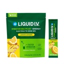 Liquido I.V.® Hydration Multiplier +Energy - Lemon Ginger | Miscelatore per bevande a polvere elettrolitica | 1 Pack (14 Serve)
