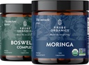 TRIBE ORGANICS Vitality Duo - Boswellia Complex - Moringa - per il supporto congiunto, Rilievo muscolare, Energia, Perdita di peso, Funzione cerebrale