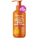 Zesty Paws Wild Alaskan Omega-3 Blend Pollock + olio di salmone per cani e gatti- pelle e cappotto sostegno, Omega 3 supplemento per gli animali, 8.5oz