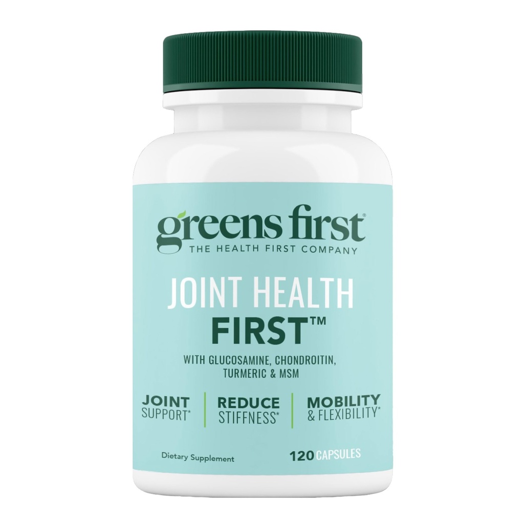 Greens First Joint Health First - Natural Joint Support Supplement con MSM, Turmeric, Ashwagandha, & Ginger - per il supporto congiunto - Non-GMO/Dairy-Free/Gluten-Free (120 Softgels)