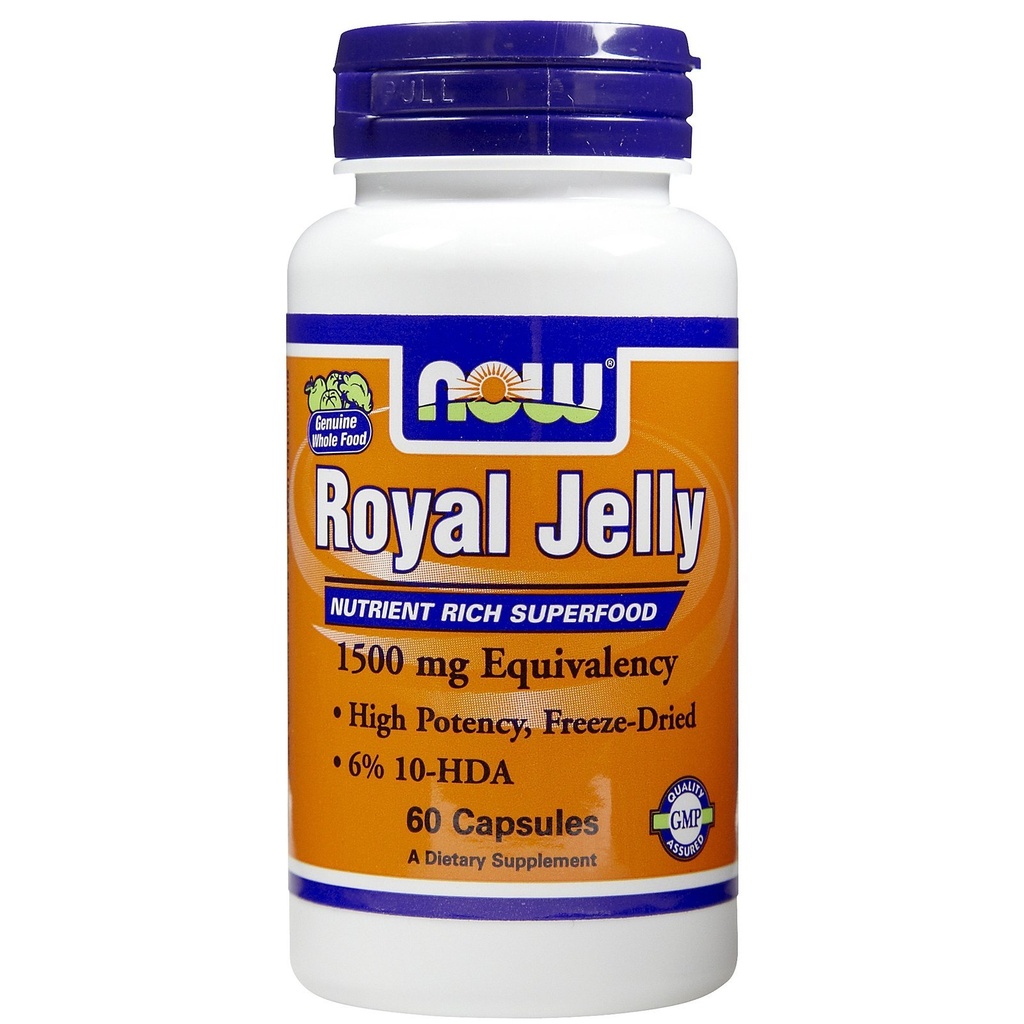 NOW Alimenti Royal Jelly 1500mg 60 capsule (pacchetto di 2)