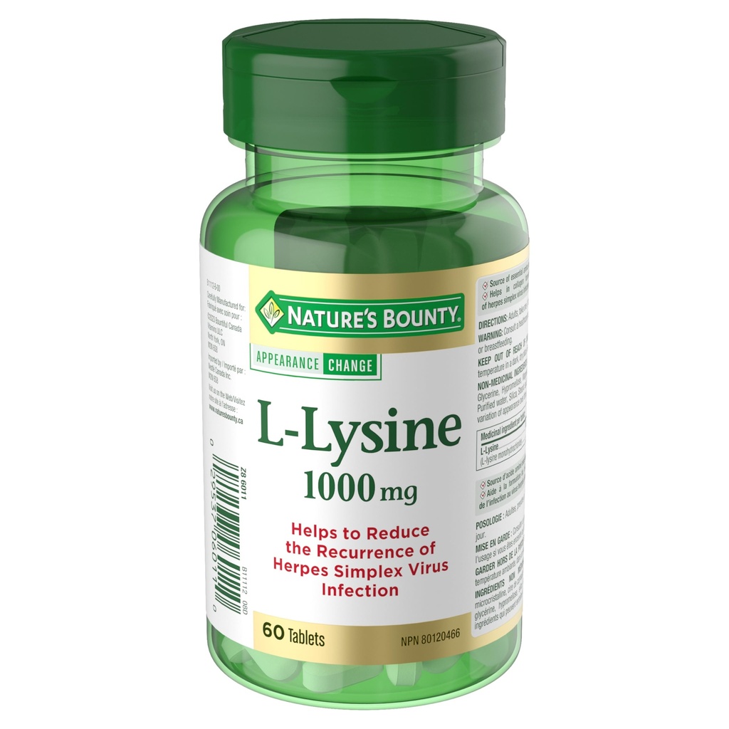 Bounty L-Lysine - 1000 mg - 60 compresse