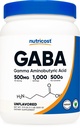 Polvere GABA 500G pura di Nutricost (acido aminobutirrico di Gamma) (500 Grammi/1.1 libbre)