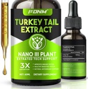 Turchia Tail Mushroom Extract – 2 Fl Oz Funghi Turchia Tail Supplemento, Organic Immune & Digestive Support Supplement, Tintura liquida rapida assorbente
