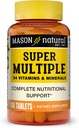 MASON NATURAL Super Multiple 34 Vitamine e Minerali - Supporto nutrizionale completo, Tutto in un multivitaminico, Supporta la salute generale, 100 compresse