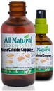 Nano Minerali Colloidali Supplemento Liquido Rame Colloidale Minerale 2oz 240ppm Bottiglia Kosher Certificato tutto naturale per Adulti, Uomini, Donne, Bambini (Spray)