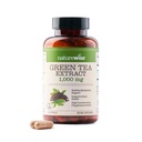 Estratto di tè verde NaturalWise Capsule 1000 mg - 50% EGCG & 98% Polifenoli - Pillole di tè verde extra-forza - Antiossidanti per la salute e l'energia del cuore - Vegan, Non-GMO - 60 Conteggio[30-Day Supply]