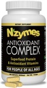 Complesso antiossidante Nzymes® per le persone. Potente integratore antiossidante, vitamina C, vitamina E, vitamina A, selenio, enzimi diffusi dal vivo. 180 Conte - Made in Italy