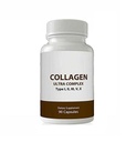 Capsule Multi Collageno Ultra Premium per Uomo e Donne, Peptidi di Collagene Idrolizzati Pure, Integratore di Vitamina per Capelli, Pelle, Unghie e Supporto Giunto (Tipi I, II, III, V, X,) 90 Capsule