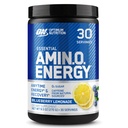Optimum Nutrition Amino Energy - Pre allenamento con tè verde, BCAA, aminoacidi, Keto Friendly, Estratto di caffè verde, Polvere di energia - Limonata di mirtillo, 30 Serve (Packaging May Vary)