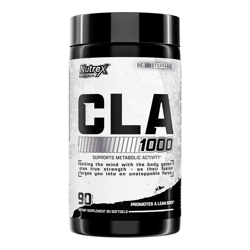 Nutrex CLA 90 Soft Gel - 1000mg di acido linoleico coniugato Miscela attiva dall'olio di Safflower - Pillole di Metabolismo Stimolant-Free per la perdita di peso