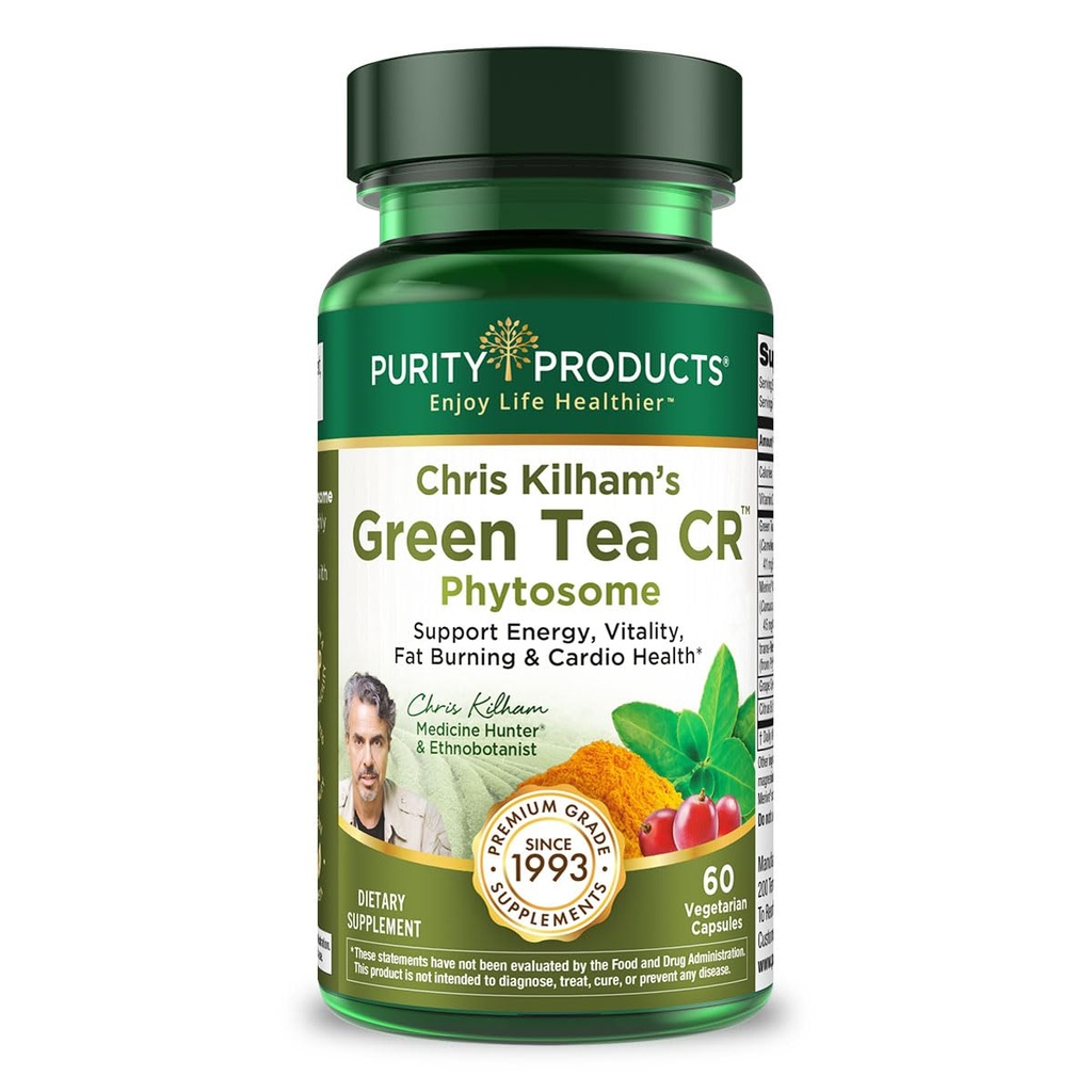 Green Tea CR w/Phytosome Technology per la biodisponibilità potenziata da Chris Kilham 60 capsule