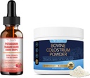 Gocce liquide di magnesio di potassio + polvere di supplemento di colostrum bovino