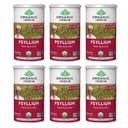 ORGANIC INDIA Polvere di Husk di Psyllium Organic - Supplemento di fibra di Psyllium Husk, Supporto di digestione, Vegan, senza glutine, non OGM, Sorgente di fibra solubile e insolubile - 12 oz Canister, 6 Pack
