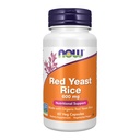 NOW integratori alimentari, riso rosso lievito 600 mg, fatto con riso rosso lievito biologico, 60 capsule di veg