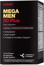 GNC Mega Men 50 Plus Caplets Multivitamin, clinicamente dimostrato, cuore e salute della prostata, vitamine B, Palmetto di sega, memoria, vitamina D-3, 60 conteggio