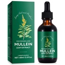 Gocce di Mullein per polmoni 2 Fl Oz - Estratto di foglie di Mullein per polmoni con clorofilla - Supplemento naturale di erbe per la pulizia polmonare, supporto respiratorio, aumenta l'immunità, benessere digestivo