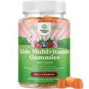 USDA Organic Kids Multivitamin Gummies - Multivitamina per bambini Supporto immunitario con vitamine A, C, D3, E, B6 & B12, Zinc & Iodine - Vitamine per bambini Formula masticabile per una salute forte - 60 Conte