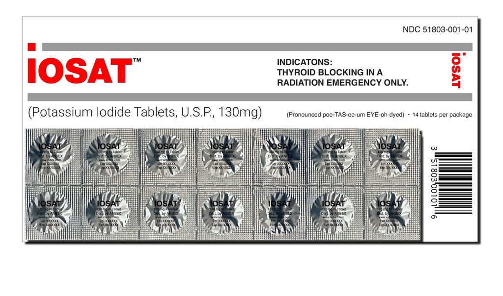 Potassium Iodide compresse - 14 130mg compresse