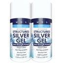 Gel Colloidale Silver Extra Strength - 35ppm Attivato Gel d'Argento Colloidale per la massima potenza - Made in USA - Formula strutturata in un Conveniente 2 Pack