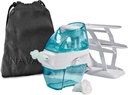 Navage Deluxe Bundle Nasal Irrigation System - Saline Nasal Rinse Kit con 1 Pulitore di naso, 30 Saline Pods, Black Travel Bag e 1 Countertop Caddy