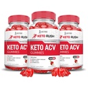 Laboratori giustificati (3 Pack Keto Rush Keto ACV Apple Cider Boost formulato con Pomegranate Beet Juice Powder B12 Vegan Non GMO 180 Gummies