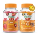Bambini di zinco vitali + Vitamina C Bambini, Gummies Bundle - Grande degustazione, Supplemento di vitamina, Senza glutine, OGM libero, pancia masticabile