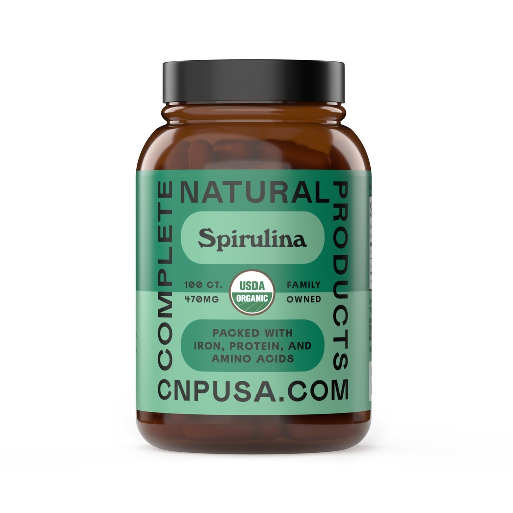 Pure Hawaiian Blue Green Spirulina Polvere capsule - 470mg capsule 100 pillole, non OGM, naturale