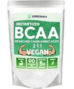 XPRS Nutra BCAA Polvere - Supplemento di aminoacidi per gli uomini - Supplementi di allenamento BCAA non aromatizzati - Supplementi di palestra per gli uomini - Supplementi di aminoacidi per le donne per Gym post Workout Recovery (1 Pound)