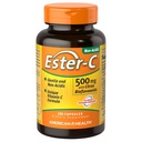 American Health Ester-C con Citrus Bioflavonoids Capsule - Gentle On Stomach, Vitamina Non Acidica C - 500 mg, 60 Serve, 120 Conte