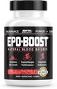 Integratore di ferro del costruttore di sangue naturale. Supporto RBC Made in USA con Echinacea & Dandelion Root che aiuta VO2 Max, Energy, Endurance (1-Pack)