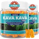 Kava Kava Gummies, Gummies Calma senza zucchero w/Rhodiola Rosea, Ashwagandha, L-teanina, GABA, Melatonin-Free Kava Blend for Relaxation, Calm and Focus - Alternative to Kava Powder Capsules, Vegan 120 Ct