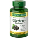 Bounty Sambucus Elderberry Herbal Supplement, Quick Release Softgels, 630 mg per Serving, 120 Count