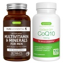 Multivitamina e minerali per gli uomini + alto assorbimento CoQ10 100mg 120 Softgels Energy Bundle, rilascio prolungato Multivitamina + CoQ10 avanzato con vitamina E & D-Limonene, di Igennus