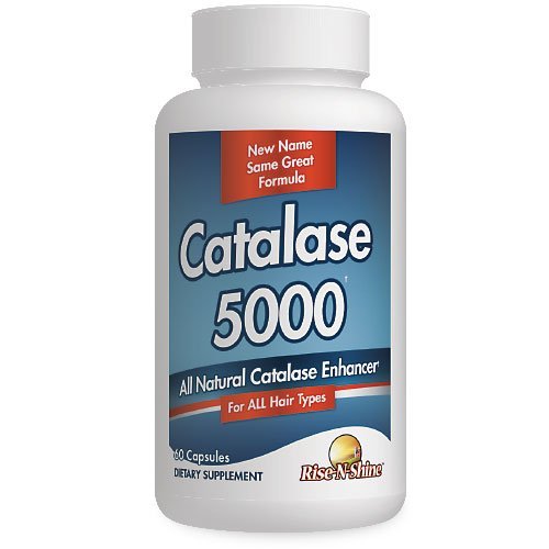 Rise-N-Shine Catalase Supplemento 5000 - Potente enzima antiossidante per il supporto per la salute dei capelli - Integratori per capelli forti - 60 capsule (30-Day Supply)