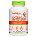 Polvere di vitamina C dell'acido ascorbico di NutriBiotic, 8 Oz | Acido farmaceutico di grado L-ascorbico, 2000 Mg per servire | Integratore di supporto del collagene Immune e antiossidante essenziale | Vegan, Gluten & GMO Free