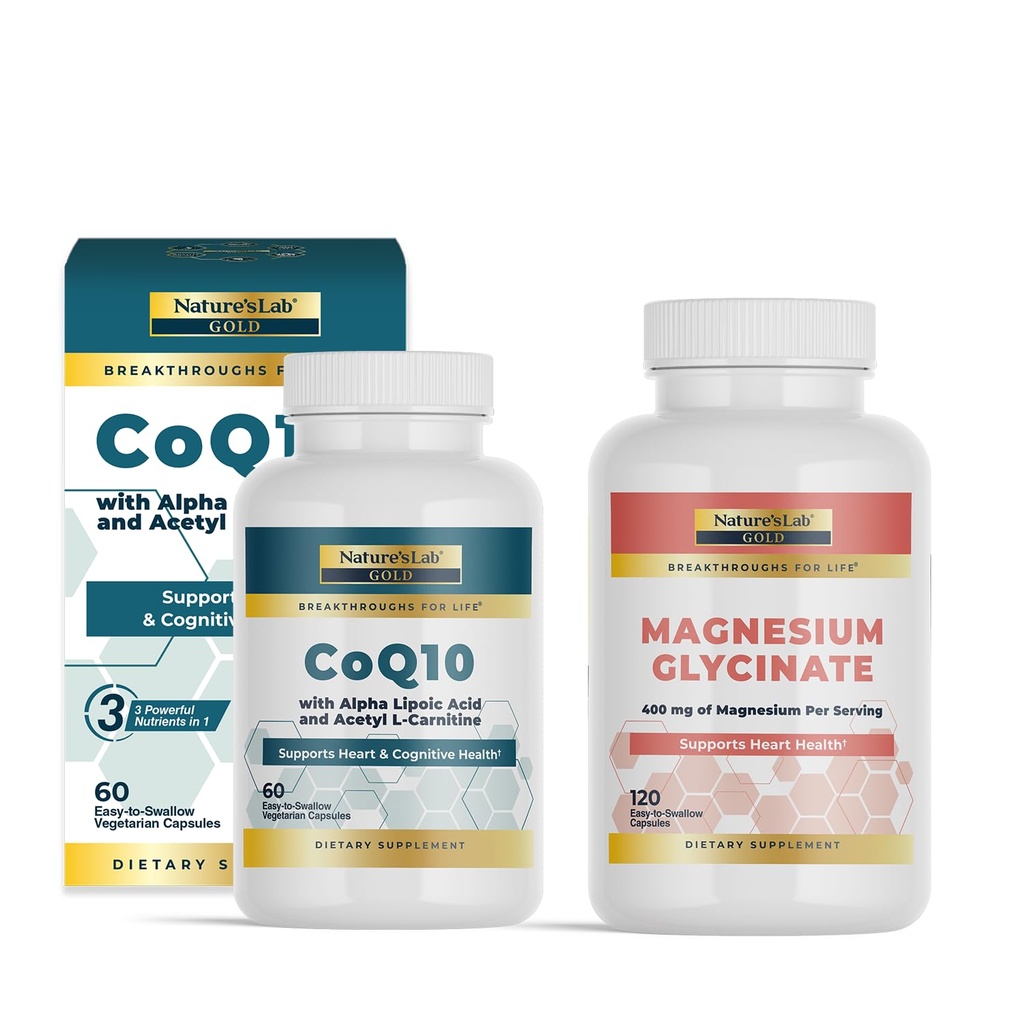 Laboratorio di Natura Oro CoQ10 + Acido Lipoico Alfa + Acetil L-Carntina HCL + Magnesio Glycinate 400mg