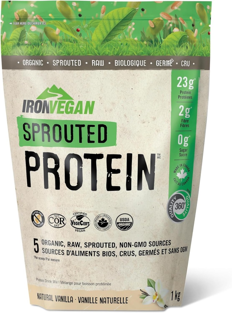 Polvere organica della proteina spruzzata della vaniglia, 1000 GR