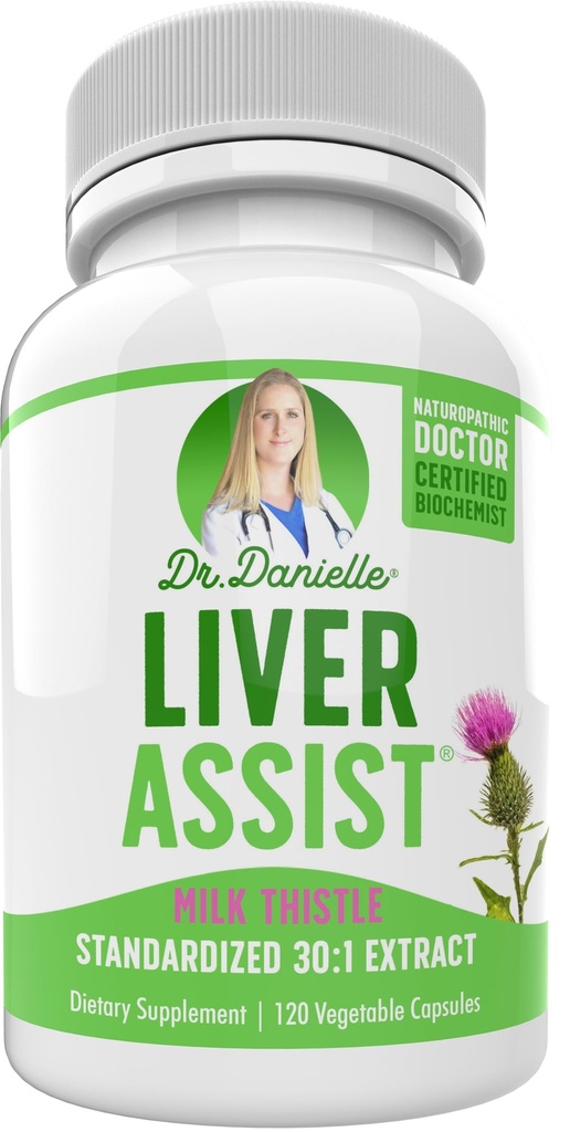 I migliori integratori di fegato con cardo al latte - Detox & Cleanse per fegato biologico - Supporto per fegato per gli uomini e le donne - Riparazione Detox Liver - 120 capsule di Dr. Danielle