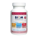 Biom Probiotics 3-in-1 Formula (Cold Shipped) con 10 miliardi di Probiotici Flora, Prebiotici e Immunobiotici per la vita sana e longevità - Diversifies Gut Microflora e Microbiome - per uomini e donne