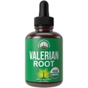 USDA Organic Valerian Root Liquid Drops Supplemento. Vegan Estratto di tintura per il relax, sonno, calma. Ottima alternativa alle capsule di valeriana. Zucchero Zero, Gluten Integratori Gratis per Donne e Uomini