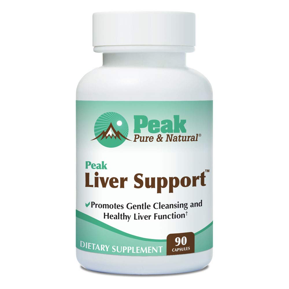Peak Pure & Natural Peak Liver Support Milk Thistle Based Liver Support Supplemento | Liver Cleanse and Detox | 90 Capsule
