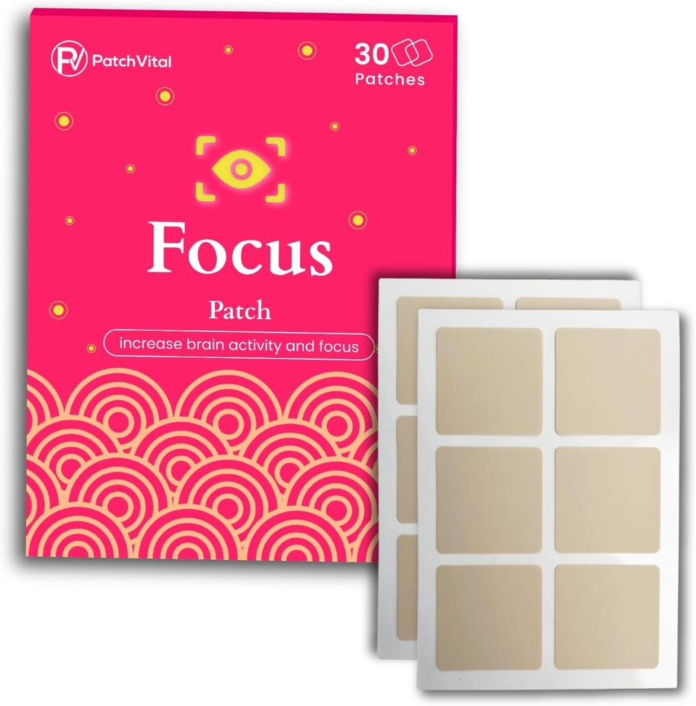 Focus Patch | Patch resistente all'acqua a base vegetale (30 conteggio)