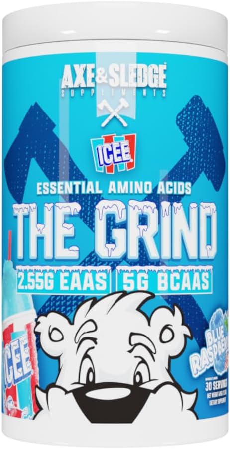 Gli aminoacidi essenziali di Grind, aminoacidi a catena ramificata, 30 Serve (ICEE Blue Raspberry)