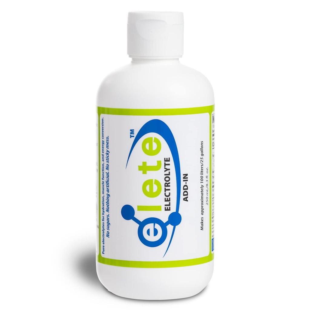 Elete Electrolyte Add-in Gocce di idratazione | Sodio, Magnesio, Potassium & Trace Minerals | Unflavored, All Natural | Leg and Muscle Cramp Relief | Trasforma ogni bevanda in una bevanda sportiva, 8.3oz