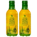 Forever Living - Aloe Vera Juice - Lime Lime Flavor con Pure Inner Leaf Gel - Supporta Digestione e Immunità - 1L Ogni (Pack of 2)